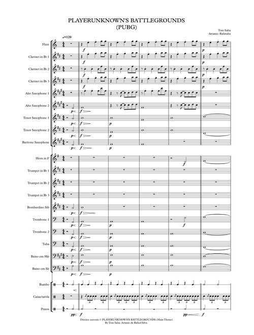 Lead Dog Pubg (Arr. Rafael Silva) - Clayton Reece Bellamy (Concert Band)