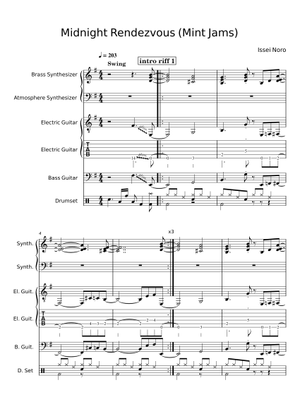 Midnight Rendezvous – Casiopea (Mint Jams) Sheet Music and Tab