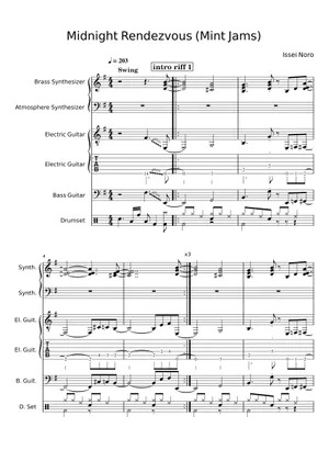 Midnight Rendezvous – Casiopea (Mint Jams) Sheet Music and Tab Midnight Rendezvous – Casiopea (Mint Jams) Sheet Music and Tab