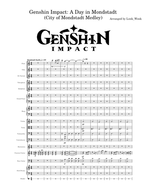 Genshin Impact: A Day in Mondstadt (City of Mondstadt Medley)
