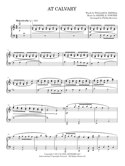 At Calvary (Piano Solo)