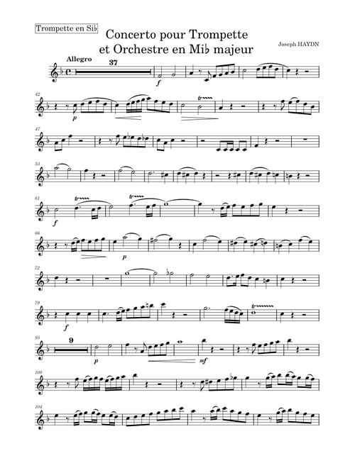 Trumpet Concerto in E-flat major - Joseph Haydn