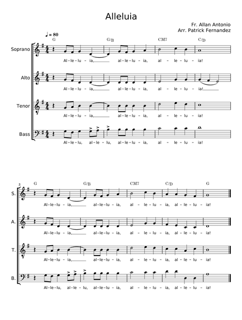 Alleluia (Misa Antonio) - Rev. Fr. Allan Antonio