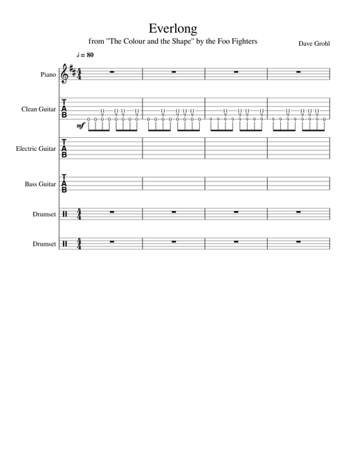 Everlong by the Foo Fighters