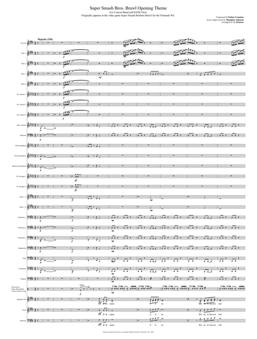 Super Smash Bros. Brawl Opening Theme for Concert Band and SATB Choir