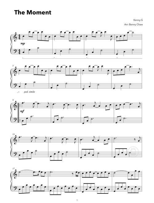 The Moment (Arr. Benny Chaw) - Kenny G (Piano Solo)