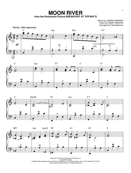 Moon River (Arr. Frank Marocco) - Andy Williams, Henry Mancini (Accordion)