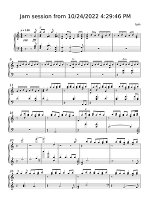 Jam session from 10/24/2022 - Iain McLachlan Sheet Music with Chords ...