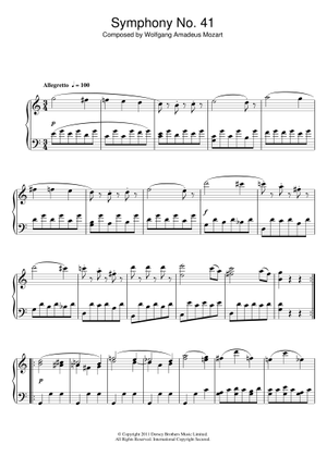 その他 DAT Classic Masters Mozart Piano Music Mozart Theme From Symphony #40 - For Easy Piano-Mozart
