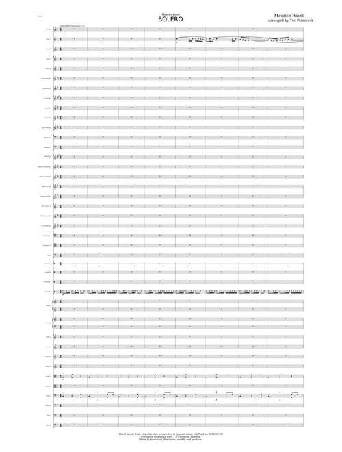 Boléro – Maurice Ravel