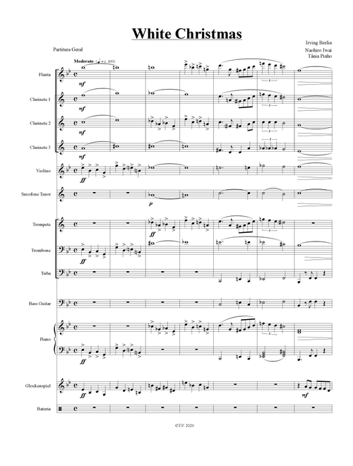 White Christmas (Arr. Naohiro Iway) - Dave Koz & Kelly Sweet (Large Ensemble)