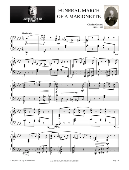 Funeral March Of A Marionette – Charles Gounod