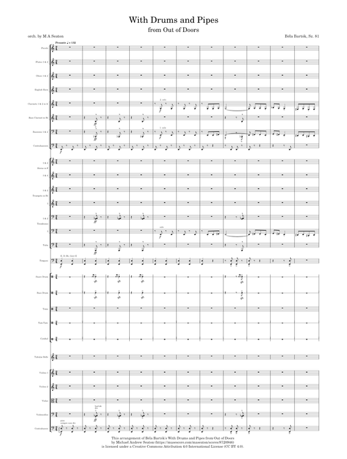 Out of Doors; With Drums and Pipes - Béla Bartók