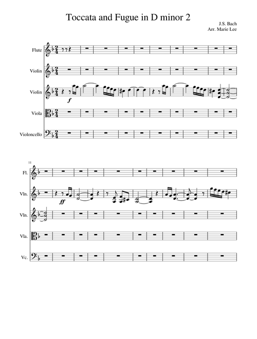 Toccata and Fugue in D minor 2