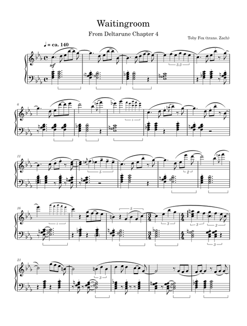 Zach-MS | Free sheet music | Download PDF or print on MuseScore.com