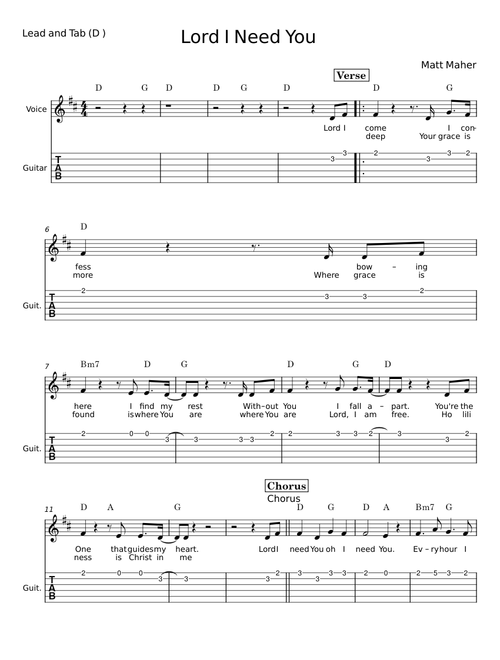 Lord i need you - Matt Maher