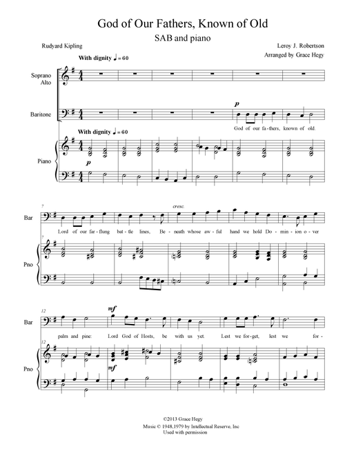 God of our father - Choral (Choral, SAB)