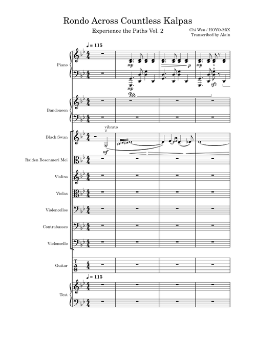 Rondo Across Countless Kalpas unfinished