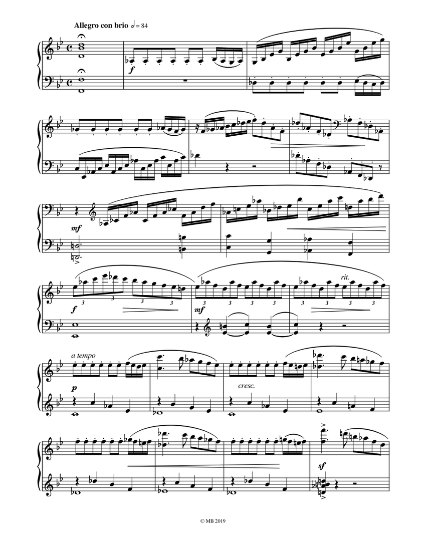 Clementi - Cadenza Sonata op.47 n.2 Sheet Music for Piano