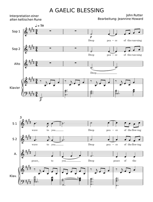 A Gaelic Blessing - John Rutter
