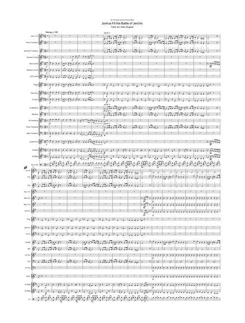 Joshua fit the Battle of Jericho (Arr. Alan Duguid) - Traditional Spiritual (Brass Band)