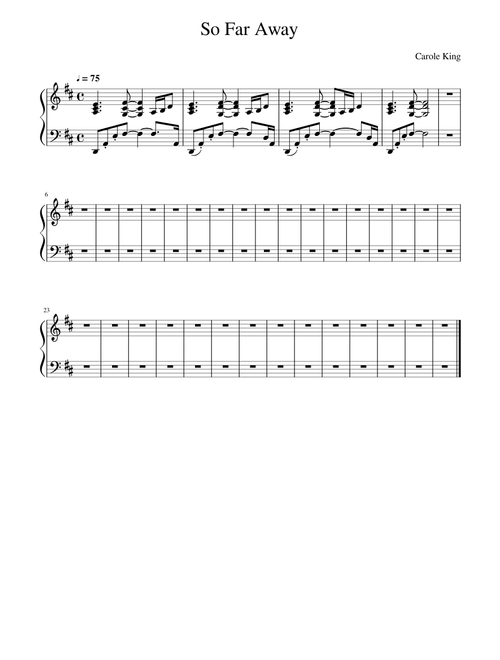 So Far Away - Carole King
