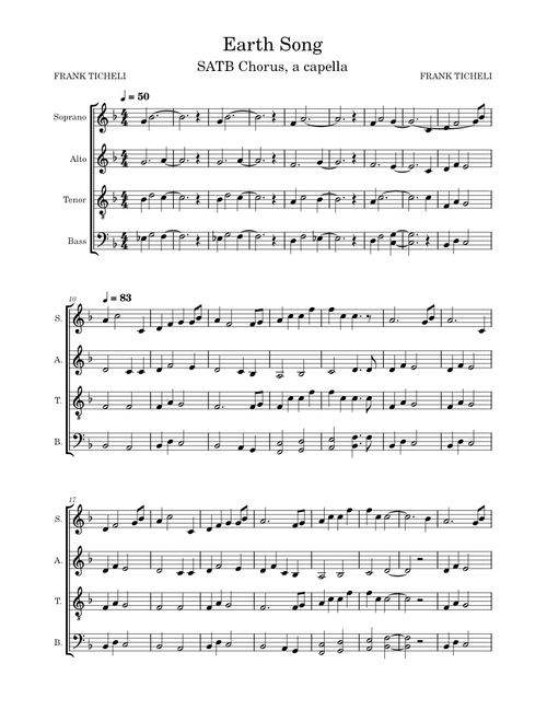 Earth Song – Frank Ticheli Earth_Song