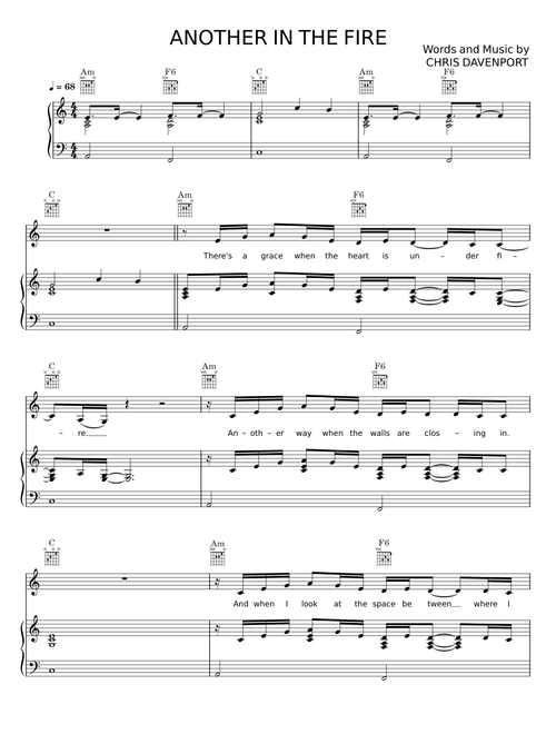 ANOTHER IN THE FIRE - CHRIS DAVENPORT