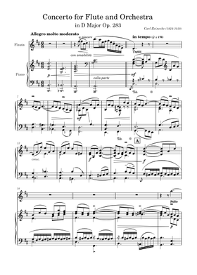 Free Carl Reinecke sheet music | Download PDF or print on