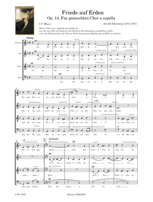 Friede auf Erden, Op.13 - Arnold Schoenberg