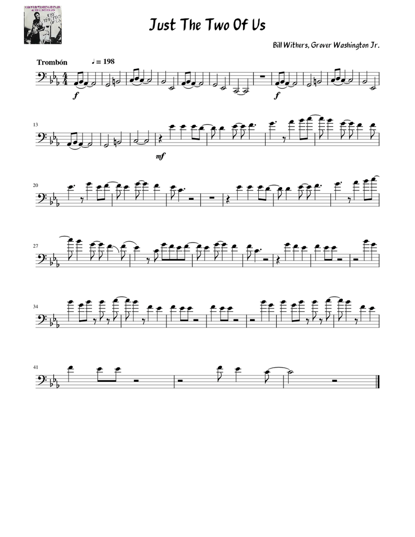 Just The Two Of Us Sheet music for Trombone (Solo)