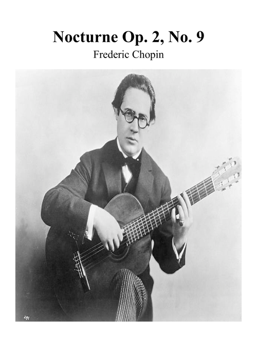 Nocturne Opus 9, No. 2 for Classical Guitar (Arr. Keith Terrett) (Solo Guitar)