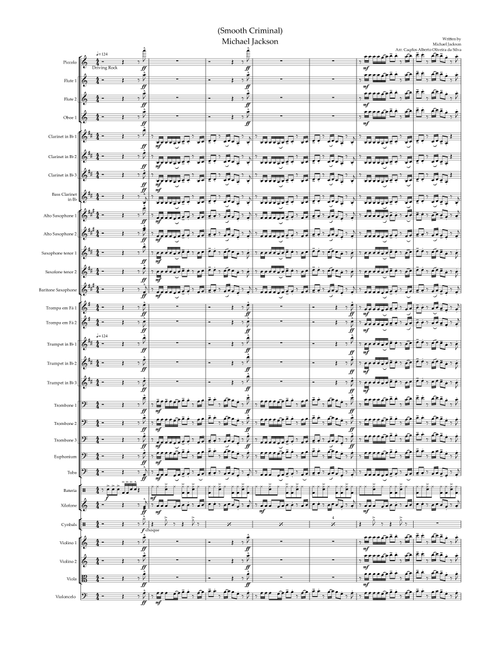 Smooth Criminal (Arr. Carlos Alberto Oliveira da Silva) - Michael Jakson (Concert Band: Flex-Band)