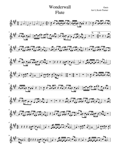 Wonderwall _ Flute