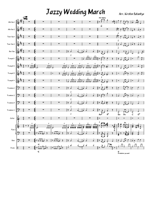 Jazzy Wedding March Simplified
