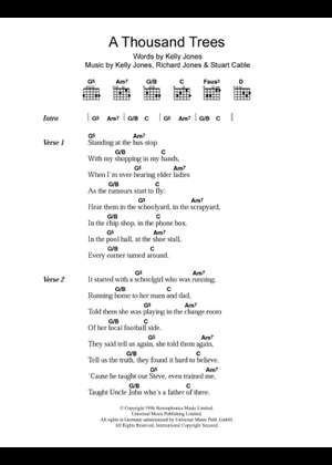 Play Official version of A thousand trees Sheet Music by