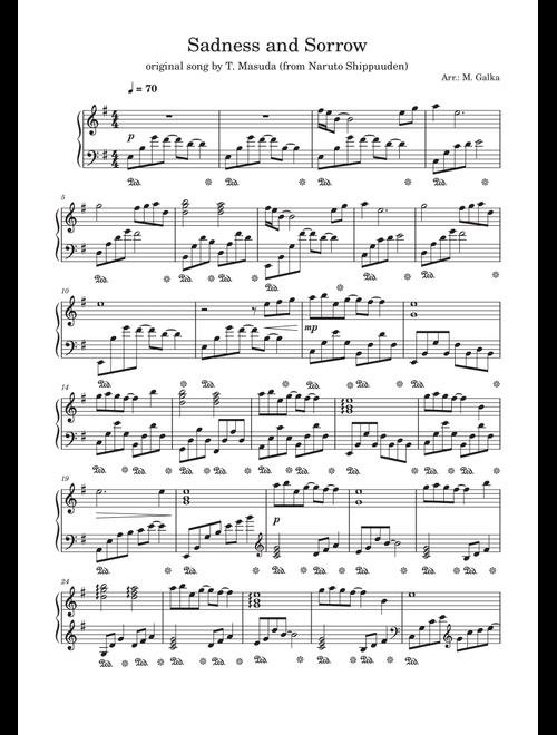 Naruto (Arr. Magdalena Galka) - Toshio Masuda, Akatsuki Yamatoya (Piano Solo)