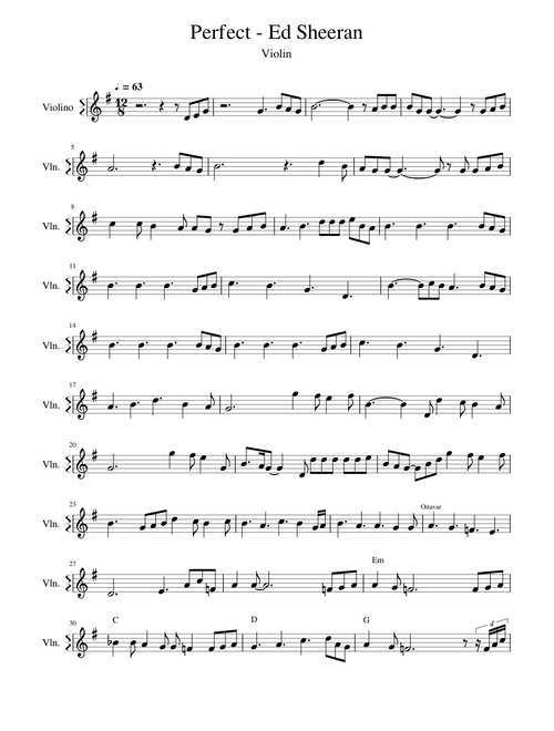 Perfect - Ed Sheeran (Solo Violin)