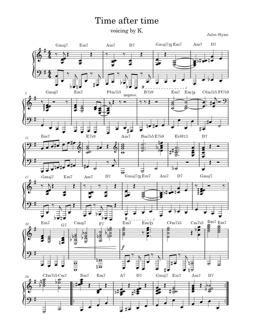 Time After Time – Jule Styne