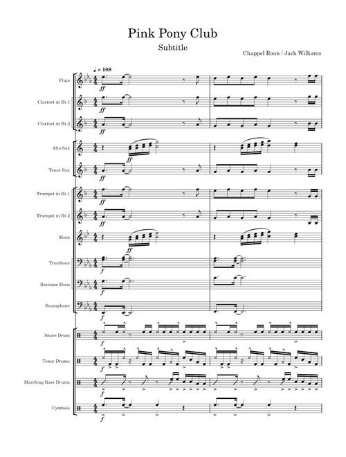 Pink pony club - Marching band