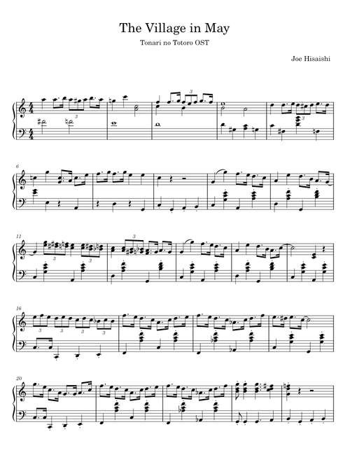 The Village In May - Joe Hisaishi