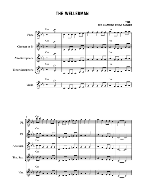 The Wellerman (Soon may the wellerman come) (Arr. Alexander Bosrup Karlsen) - Trad. New Zealand shanty song (Large Ensemble)