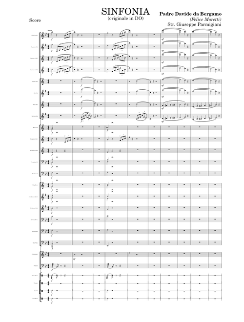 Sinfonia – Padre Davide da Bergamo (originale in DO) Banda