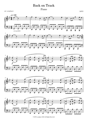 Back On Track Sheet Music for Piano (Solo) | MuseScore.com