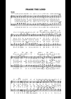 Praise & Worship Sheet Music with Chords for Synthesizer (Solo ...