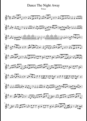 Free Dance The Night Away by TWICE sheet music | Download PDF or