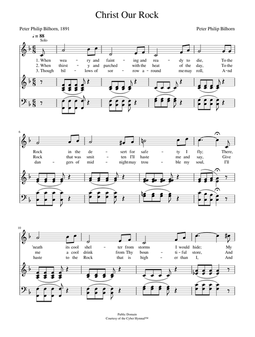 Christ, our rock! - Peter P. Bilhorn