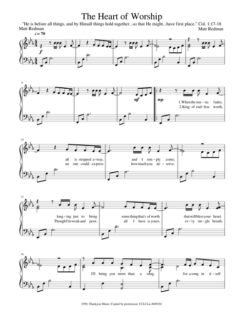 The Heart of Worship