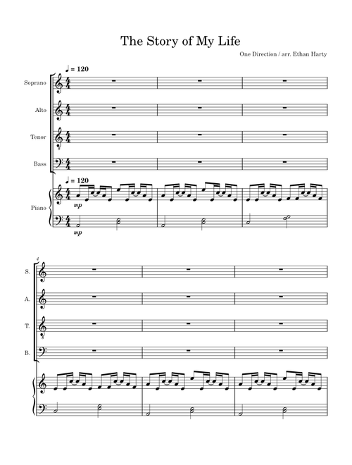 Story of my life – One Direction SATB
