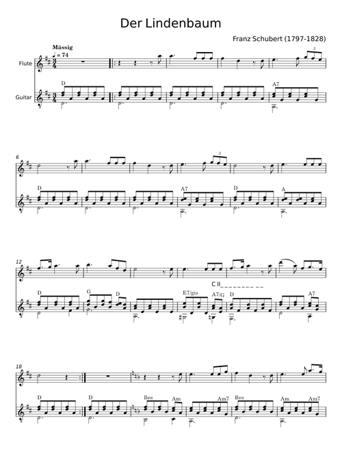 Der Lindenbaum - Franz Schubert